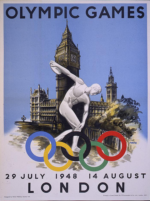 Официальный постер Олимпиады 1948