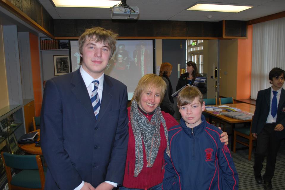 5 Elvira Kredentser, Business Link, meeting Ukrainian students at Merchiston Castle School