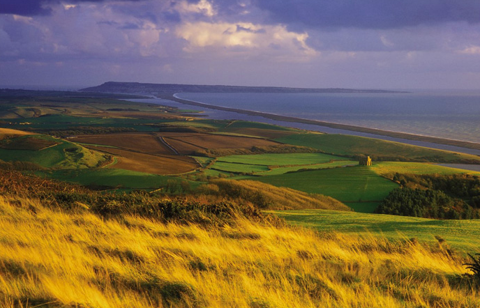 Chesil Beach, Dorset from Abbotsbury Chesil Beach, Dorset from Abbotsbury