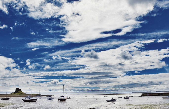 Lindisfarne, Northumberland, towards Bamburgh