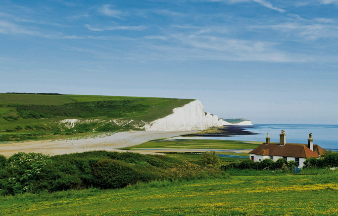 Seven Sisters, Sussex, from Cuckmere Haven Seven Sisters, Sussex, from Cuckmere Haven
