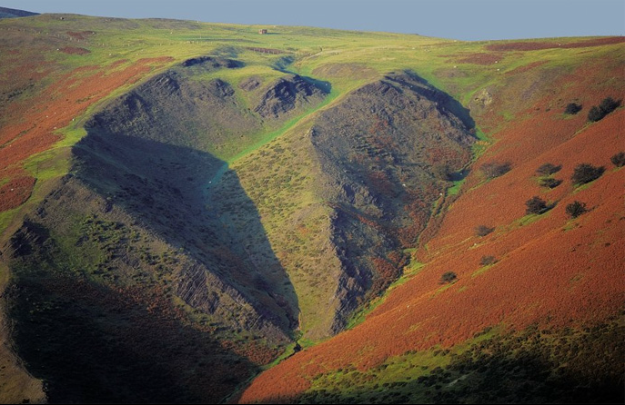 The Long Mynd, Shropshire, towards Church Stretton The Long Mynd, Shropshire, towards Church Stretton