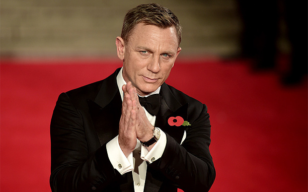Like Daniel Craig, the modern man should know how to tie his own bow tie  Photo AFP